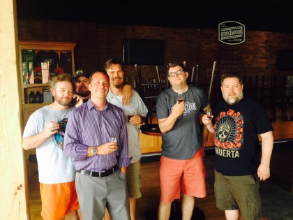 The 3rd Turn Brewing Company crew with the snappily dressed LouisvilleBeer.com dudes.